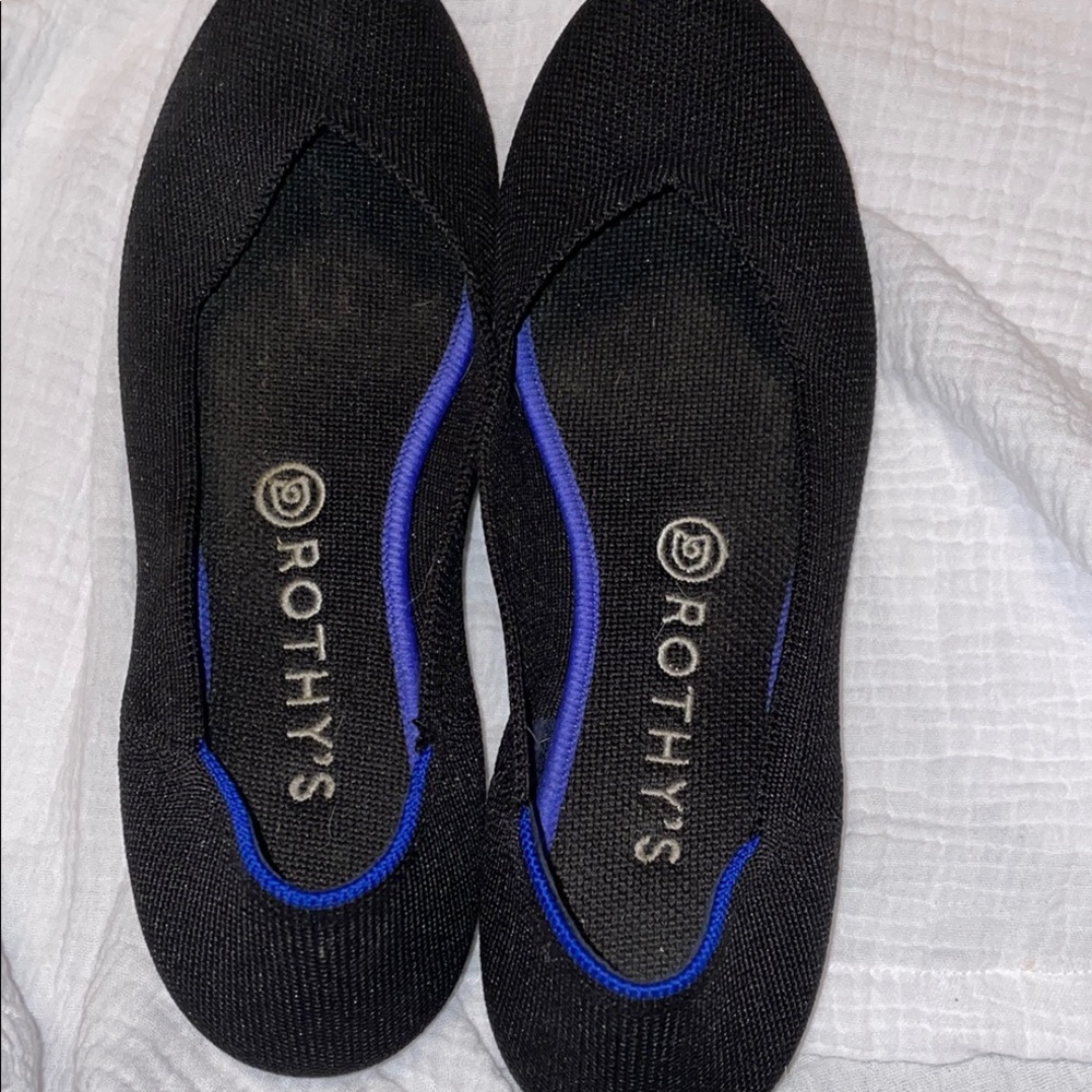 Rothy's Black and Blue Casual Flats